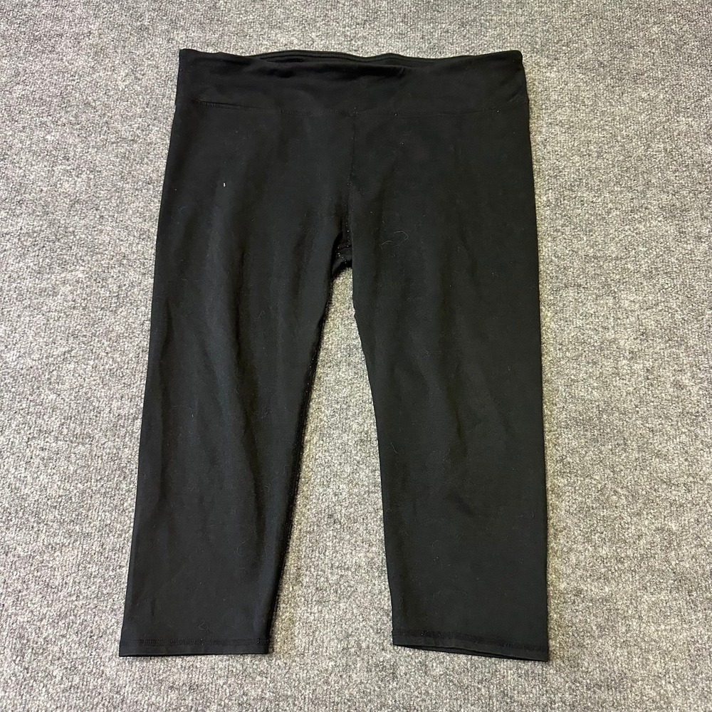 Fabletics Leggings Womens Size XL Black Cropped Athletic Yoga Stretch Fair